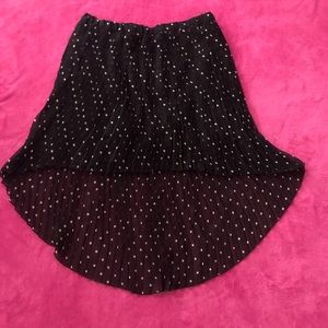 Charlotte Russe Polka Dot Pleated Skirt XL